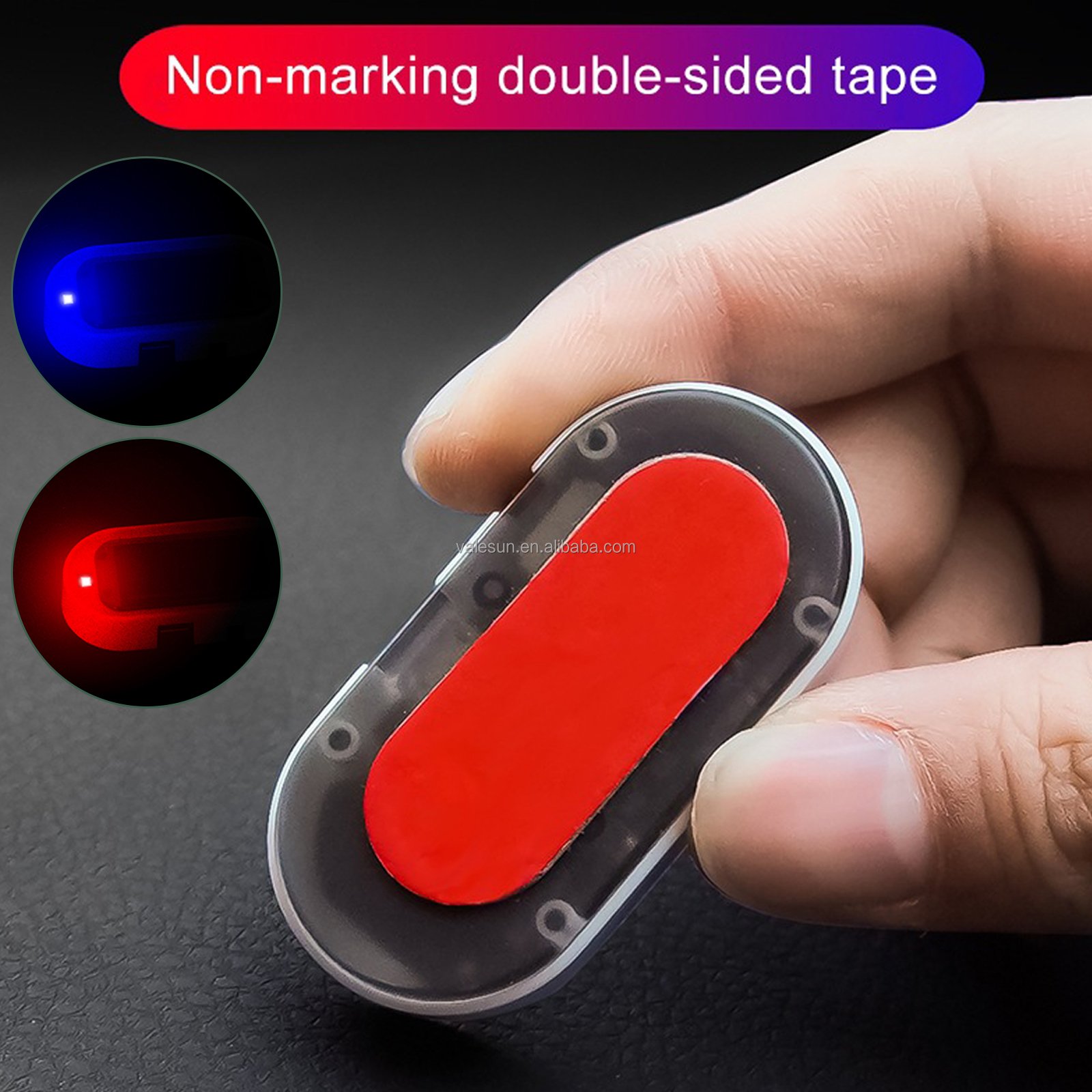 Valesun Hot Car Solar Powered Simulated Dummy Alarm Wireless Warning Anti-Theft Caution LED Lamp Flashing FakeSecurity Light